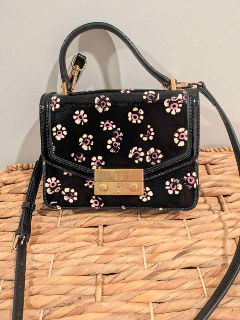 Tory Burch Robinson Floral Top Handle Bag